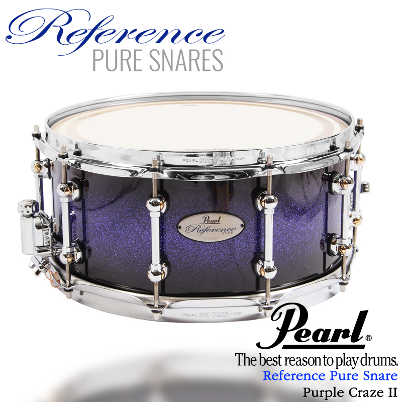 [★드럼채널★] Pearl Reference Pure Snare "Purple Craze II" (5.0"/6.5")  /